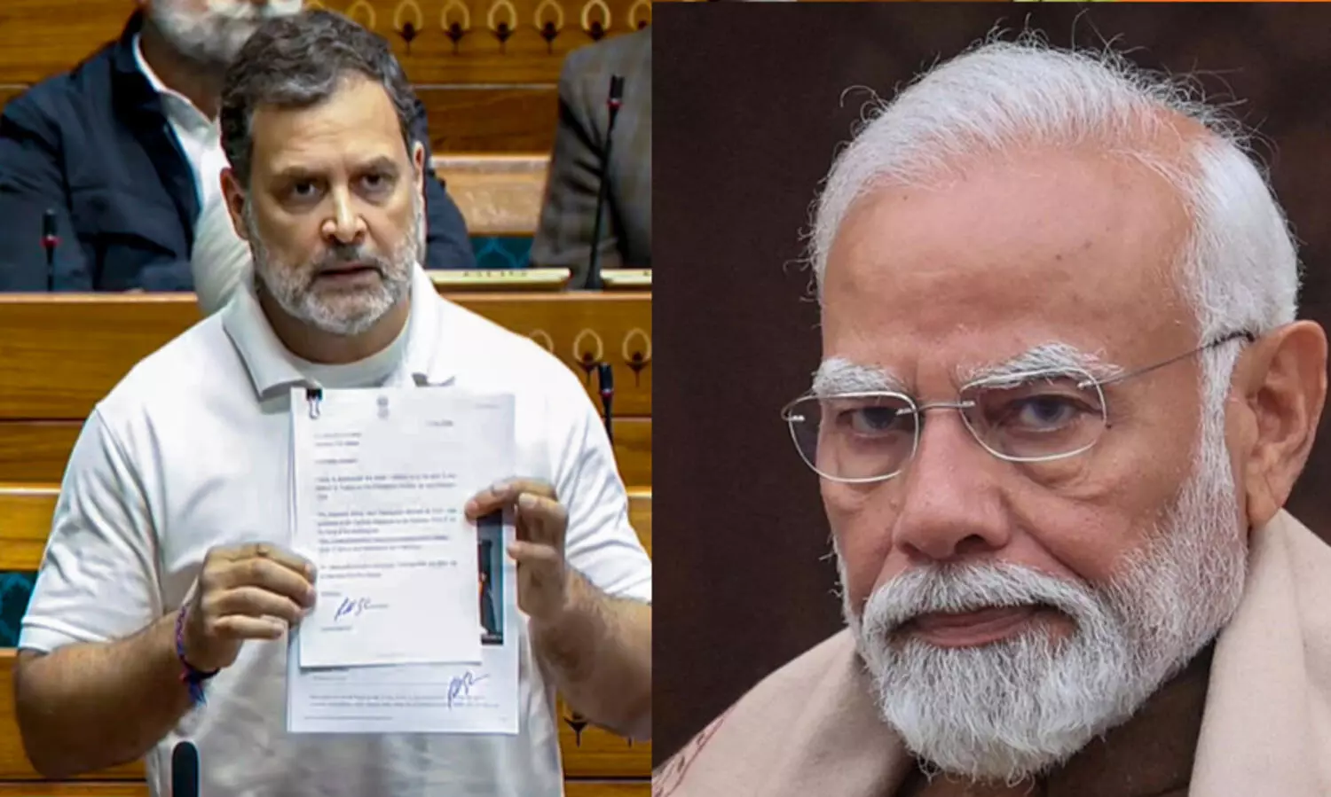 ‘നരേന്ദർ സറണ്ടർ, ഹൗദി മോദി- ബായ് ബായ്’; പ്രതിഷേധം പാർലമെന്റിന് അകത്തും പുറത്തും