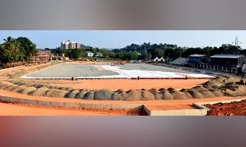 ജില്ല സ്റ്റേഡിയം; നിർമാണ പ്രവർത്തനങ്ങൾവൻ കുതിപ്പിൽ