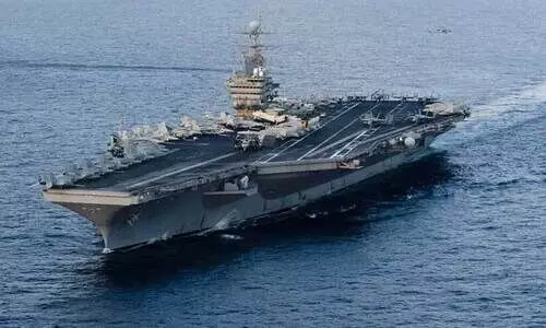 അറബിക്കടലിൽ അമേരിക്കൻ പടക്കപ്പലിനു നേരെ ഇറാൻ ഡ്രോൺ;​ യുദ്ധ വിമാനം ഉപയോഗിച്ച് വെടിവെച്ചു വീഴ്ത്തി