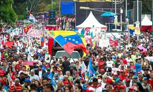 മദൂറോയെ പിടികൂടി ഒരു മാസത്തിനുശേഷം വെനിസ്വേലയിൽ വൻ യു.എസ് വിരുദ്ധ പ്രതിഷേധം