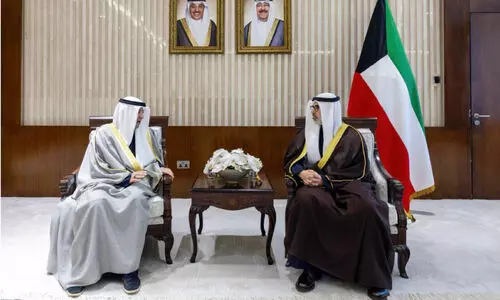 വി​ദേ​ശ​കാ​ര്യ മ​ന്ത്രി ജി.​സി.​സി സെ​ക്ര​ട്ട​റി ജ​ന​റ​ലു​മാ​യി കൂ​ടി​ക്കാ​ഴ്ച ന​ട​ത്തി