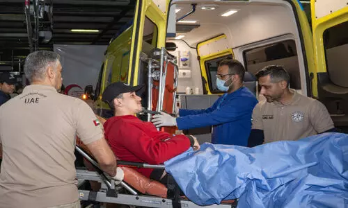 ഗ​സ്സ​യി​ൽ​നി​ന്ന്​ 10 പേ​രെ യു.​​എ.​ഇ ഫ്ലോ​ട്ടി​ങ്​ ആ​ശു​പ​ത്രി​യി​ലെ​ത്തി​ച്ചു