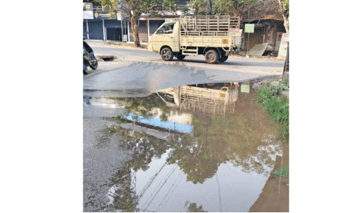 പൈപ്പ് ലൈൻ പൊട്ടി വെള്ളം പാഴാകുന്നു,  നടപടിയെടുക്കാതെ അധികൃതർ