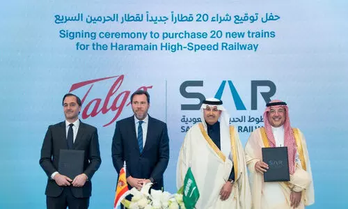 ഹറമൈൻ റെയിൽവേയുടെ കരുത്തേറുന്നു, 20 പുതിയ ഹൈ-സ്പീഡ് ട്രെയിനുകൾ വാങ്ങാൻ കരാർ