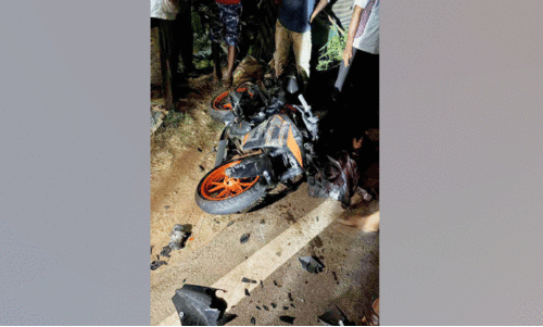 ജീപ്പും ബൈക്കും കൂട്ടിയിടിച്ച് രണ്ടുപേർക്ക് പരിക്ക്