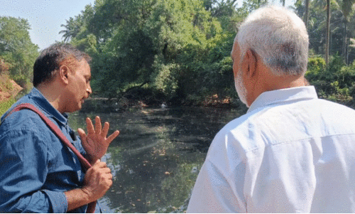ഫാക്ടറി മാലിന്യങ്ങൾ നിറഞ്ഞ് ഫാൽഗുനി നദി; മീനുകൾ ചത്തുപൊന്തി ദുർഗന്ധം