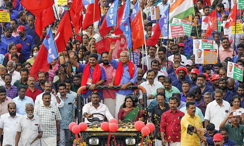 Ldf Rali എൽ.ഡി.എഫ് തെക്കൻ മേഖല വികസന മുന്നേറ്റ ജാഥക്ക് സമാപനം | LDF Southern ...