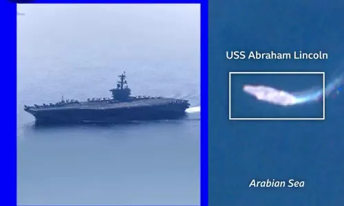 അമേരിക്കൻ പടക്കപ്പൽ ഇറാനരികെ; ഉപഗ്രഹ ചിത്രങ്ങൾ പുറത്ത്