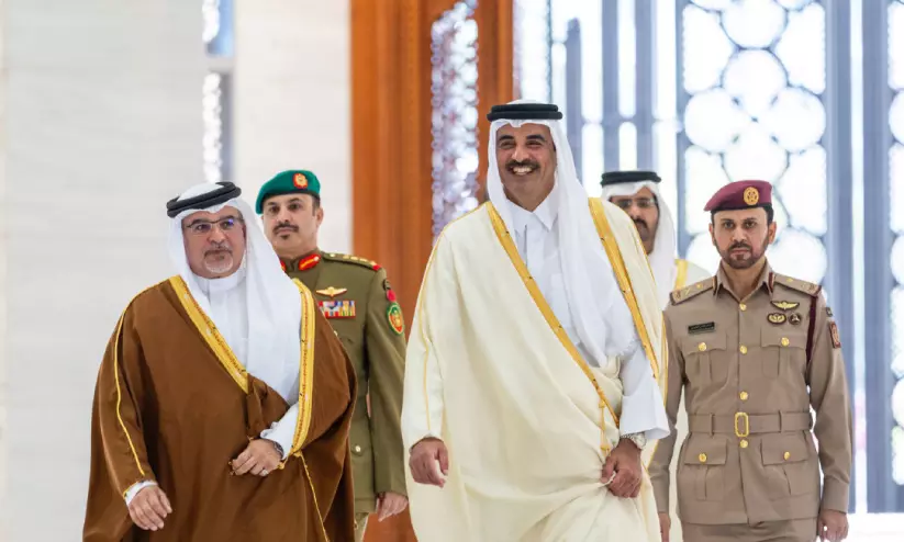 ഖത്തർ അമീർ–ബഹ്റൈൻ പ്രധാനമന്ത്രി കൂടിക്കാഴ്ച ഖത്തർ അമീർ–ബഹ്റൈൻ പ്രധാനമന്ത്രി കൂടിക്കാഴ്ച