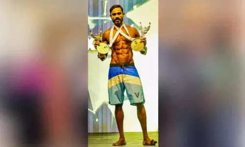 റി​യാ​ദ്​ അ​ന്താ​രാ​ഷ്​​ട്ര ബോ​ഡി​ബി​ൽ​ഡി​ങ് ചാ​മ്പ്യ​ൻ​ഷി​പ്;​ സ്വ​ർ​ണ​മ​ണി​ഞ്ഞ് റീ​ഗ​ൻ ക​ന്നു​സാ​മി