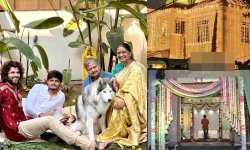 വിവാഹത്തിനൊരുങ്ങി വിജയ് ദേവരക്കൊണ്ടയുടെ വീട്; ലൈറ്റിങും പൂക്കളും കൊണ്ടലങ്കരിച്ച വീടിന്‍റെ ദൃശ്യങ്ങൾ വൈറൽ