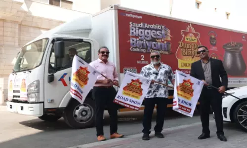 സൗ​ദി​യാ​കെ ദ​മ്മി​ടാ​ൻ റെ​ഡി; ‘വി​ജ​യ് ദം ​ദം ബി​രി​യാ​ണി റോ​ഡ് ഷോ’​ ഫ്ലാ​ഗ് ഓ​ഫ്