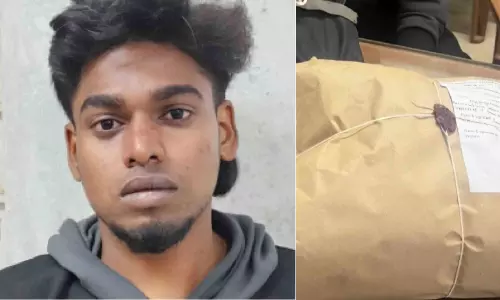 ഡെ​ലി​വ​റി സേ​വ​ന​ത്തി​ന്റെ മ​റ​വി​ൽ ക​ഞ്ചാ​വ് വി​ൽ​പ​ന