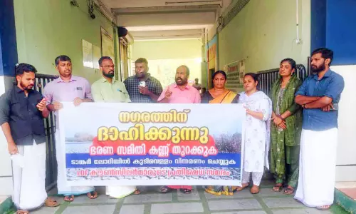 പ​ത്ത​നം​തി​ട്ട ന​ഗ​ര​ത്തി​ൽ കു​ടി​വെ​ള്ള ക്ഷാ​മം രൂ​ക്ഷം