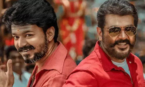 കടവുളേ അജിത്തേ; വിജയ്‌യുടെ സിനിമ പ്രദർശനത്തിനിടെ അജിത്തിന് ജയ്‍വിളി, തിയറ്ററിൽ ഏറ്റുമുട്ടി ആരാധകർ