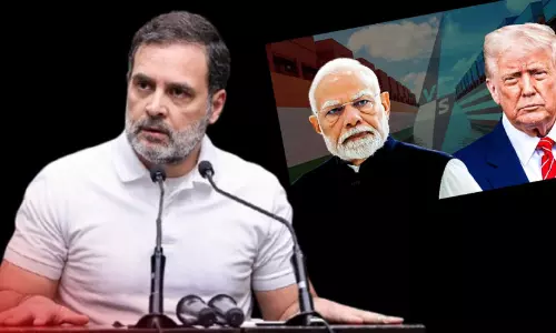 ‘മോദിയുടെ വഞ്ചന തുറന്നുകാട്ടപ്പെട്ടു’; താരിഫിൽ ട്രംപിനേറ്റ തിരിച്ചടിക്കു പിന്നാലെ മോദിയെ വിമർശിച്ച് രാഹുൽ