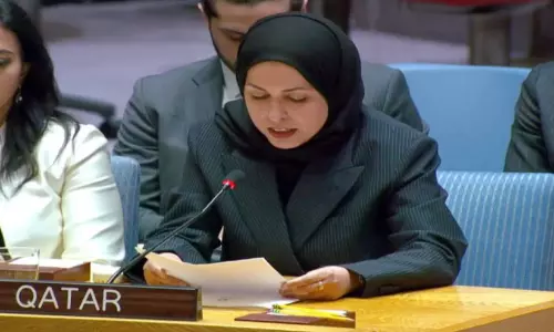 യു.​എ​ന്നി​ൽ നി​ല​പാ​ട് ആ​വ​ർ​ത്തി​ച്ച് ഖ​ത്ത​ർ; ഫ​ല​സ്തീ​ൻ ജ​ന​ത​യു​ടെ അ​വ​കാ​ശ​ങ്ങ​ൾ​ക്കും ചെ​റു​ത്തു​നി​ൽ​പ്പി​നും പി​ന്തു​ണ