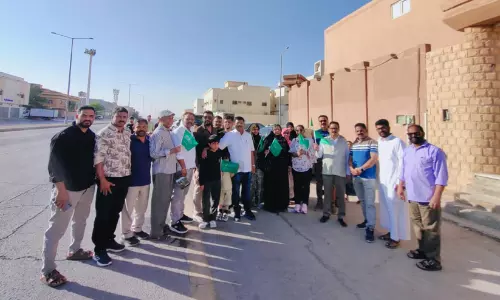 സൗദി ഫൗണ്ടിങ് ഡേ ആഘോഷമാക്കി ജി.എം.എഫ്; അർഹരായവർക്ക് റമദാൻ കിറ്റുകൾ വിതരണം ചെയ്തു