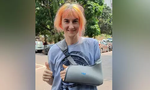 വാഹനാപകടം: റഷ്യൻ യുവതിക്ക് ആശ്വാസവുമായി ഗവ. മെഡിക്കൽ കോളജ്