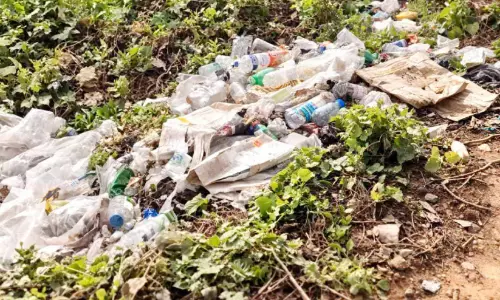 നാവായിക്കുളം-വിലങ്ങറ റോഡിൽ മാലിന്യ നിക്ഷേപം നാവായിക്കുളം-വിലങ്ങറ റോഡിൽ മാലിന്യ നിക്ഷേപം