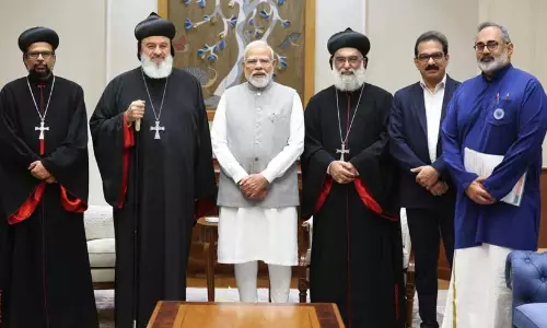 കേരളത്തിലെ സഭാ തർക്കത്തിൽ മധ്യസ്ഥത്തിന് സന്നദ്ധനെന്ന് മോദി; യാക്കോബായ സഭ നേതൃത്വവുമായി ചർച്ച നടത്തി കേരളത്തിലെ സഭാ തർക്കത്തിൽ മധ്യസ്ഥത്തിന് സന്നദ്ധനെന്ന് മോദി; യാക്കോബായ സഭ നേതൃത്വവുമായി ചർച്ച നടത്തി