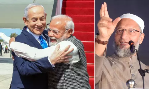 ‘നെതന്യാഹുവിനെ കെട്ടിപ്പിടിച്ചാൽ ഇന്ത്യക്ക് എന്ത് നേട്ടം?’; മോദിയുടെ ഇസ്രായേൽ സന്ദർശനത്തെ വിമർശിച്ച് ഉവൈസി ‘നെതന്യാഹുവിനെ കെട്ടിപ്പിടിച്ചാൽ ഇന്ത്യക്ക് എന്ത് നേട്ടം?’; മോദിയുടെ ഇസ്രായേൽ സന്ദർശനത്തെ വിമർശിച്ച് ഉവൈസി