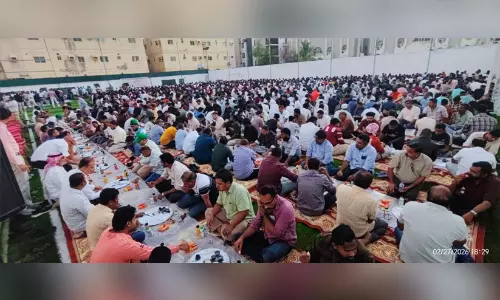 സാമൂഹിക ഐക്യത്തിന്റെയും സാഹോദര്യത്തിന്റെയും വിളംബരമായി കെ.എം.സി.സി ജിദ്ദ സെൻട്രൽ കമ്മിറ്റി മെഗാ ഇഫ്‌താർ