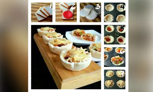 ബ്രെ​ഡ് പി​സ ക​പ്സ്