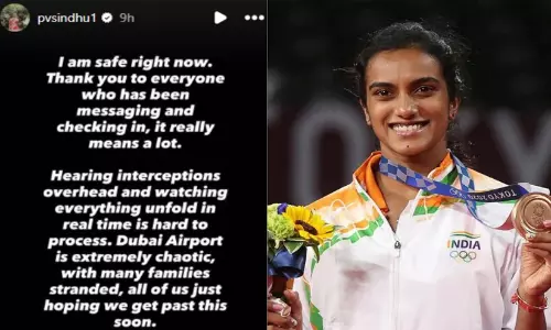 അഭയം തേടിയതിന് തൊട്ടടുത്ത് സ്ഫോടനം, കോച്ച് തലനാരിഴയ്ക്ക് രക്ഷപ്പെട്ടു; ദുബായിലെ ഭീതിജനകമായ അനുഭവം പങ്കുവെച്ച് പി.വി. സിന്ധു