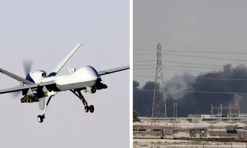 റിയാദ്​ അൽഖർജിലെ വ്യോമതാവളത്തിന്​ നേരെയും ഡ്രോൺ ആക്രമണം; സൗദിയിൽ ഇന്ന്​ തകർത്തത്​ ഏഴ് ഡ്രോണുകൾ