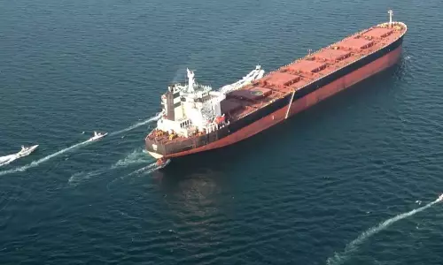 An oil tanker passes through the Strait of Hormuz (file image) An oil tanker passes through the Strait of Hormuz (file image)