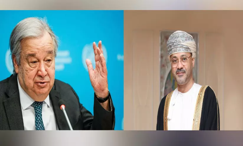യു.എൻ സെക്രട്ടറി ജനറലുമായി ചർച്ച നടത്തി ഒമാൻ വിദേശ കാര്യ മന്ത്രി