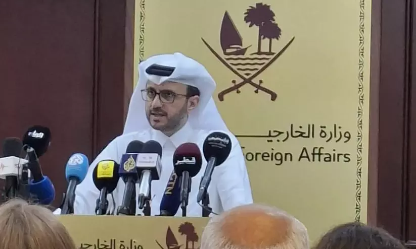 ഇറാൻ നടത്തുന്ന ആക്രമണം എല്ലാ പരിധിയും ലംഘിച്ചുവെന്ന് ഖത്തർ വിദേശകാര്യ മന്ത്രാലയ വക്താവ് ഇറാൻ നടത്തുന്ന ആക്രമണം എല്ലാ പരിധിയും ലംഘിച്ചുവെന്ന് ഖത്തർ വിദേശകാര്യ മന്ത്രാലയ വക്താവ്