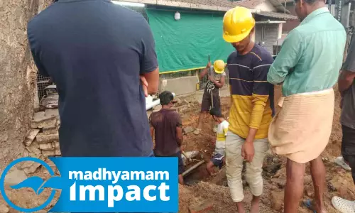 മ​ലി​ന ജ​ല പൈ​പ്പ് പൊ​ട്ടി​യ​ത് പ​രി​ഹ​രി​ച്ചു