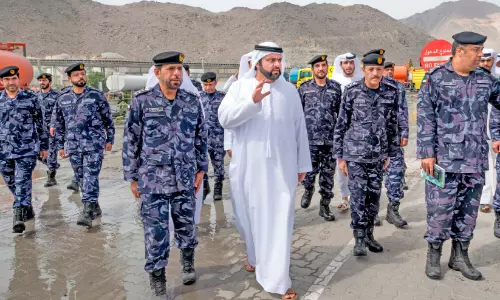 അഗ്​നിശമന സേനയെ അഭിനന്ദിച്ച്​ ഫുജൈറ കിരീടാവകാശി