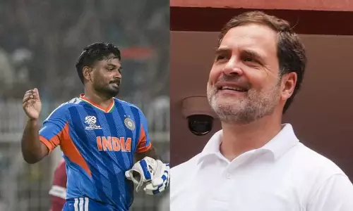 സഞ്ജു സാംസൺ ട്വന്‍റി20 ലോകകപ്പിലെ ഇന്ത്യയുടെ മിന്നുംതാരം; പുകഴ്ത്തി രാഹുല്‍ ഗാന്ധി