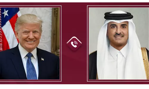 മേഖയിലെ സംഘർഷം: ഖത്തർ അമീർ അമേരിക്കൻ പ്രസിഡന്റുമായി ചർച്ച നടത്തി
