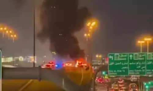 അവശിഷ്ടങ്ങൾ വീണ്​ അബൂദബിയിൽ രണ്ട്​ പേർക്ക്​ പരിക്ക്​