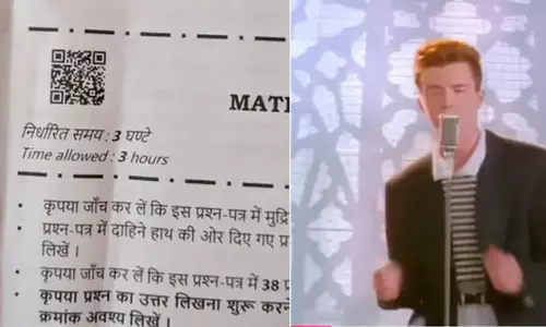 സി.ബി.എസ്.ഇ. ചോദ്യപേപ്പർ ക്യു.ആർ കോഡിൽ മ്യൂസിക് വീഡിയോ;  വൈറലാക്കി സോഷ്യൽ മീഡിയ