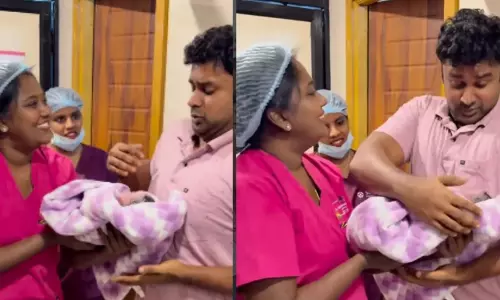 ‘ഏറ്റവും ശക്തനായ വ്യക്തി പോലും തന്റെ കുഞ്ഞിനെ ആദ്യമായി കൈകളിലെടുക്കുമ്പോൾ വിറക്കുന്നു’; വൈറലായി വിഡിയോ