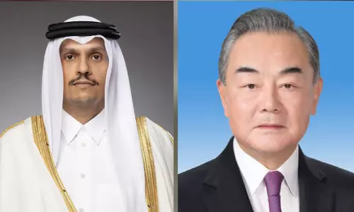 മേ​ഖ​ല​യി​ലെ സം​ഘ​ർ​ഷം; ഖത്തർ -ചൈന ചർച്ച