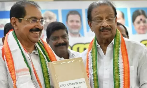 കെ.സുധാകരനായി അനുനയ നീക്കം; സുധാകന്‍റെ ഫ്ലാറ്റിലെത്തി കൂടിക്കാഴ്ച നടത്തി സണ്ണി ജോസഫ്