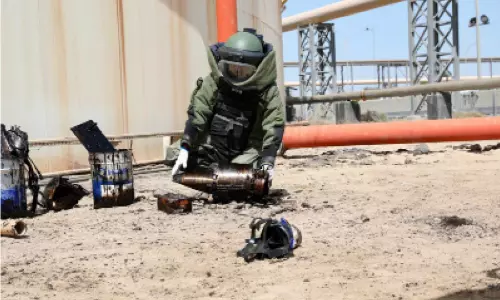 ഇന്ധന ടാങ്കിനുള്ളിൽ വീണ ഡ്രോൺ നിർവീര്യമാക്കി