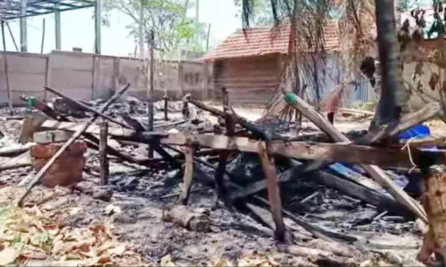 മുക്കം തീരപ്രദേശത്ത് തീപിടിത്തം; അഞ്ചോളം കൂടങ്ങൾ കത്തിനശിച്ചു