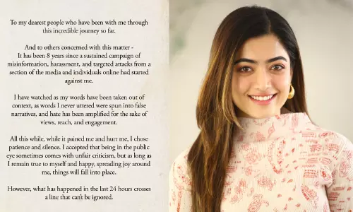 സ്വകാര്യ ഓഡിയോ ക്ലിപ്പ് പ്രചരിക്കുന്നു, ഇനിയും മിണ്ടാതിരിക്കാൻ കഴിയില്ല; നിയമ നടപടിക്കൊരുങ്ങി രശ്മിക മന്ദാന