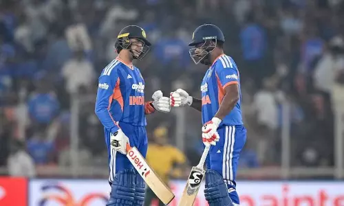 ‘ഞങ്ങൾ തീയും തീയുമാണ്; ചിലപ്പോൾ അവൻ കത്തും, ചിലപ്പോൾ ഞാനും’ -അഭിഷേകിനൊപ്പമുള്ള കൂട്ടുകെട്ട് ഏറെ പ്രിയങ്കരമെന്ന് സഞ്ജു