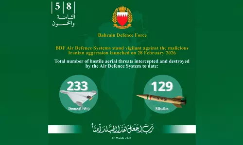 ആക്രമണങ്ങളെ വിജയകരമാ‍യി തടഞ്ഞ് ബി.ഡി.എഫ്; 129 മിസൈലുകളും 233 ഡ്രോണുകളും തകർത്തു