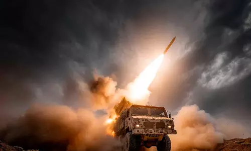 അൽ ഖർജിന് നേരെ തൊടുത്ത ബാലിസ്​റ്റിക് മിസൈൽ സൗദി പ്രതിരോധ സേന തകർത്തു