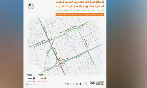 റിയാദിലെ കിങ് ഫഹദ് ഹൈവേയിൽ ഗതാഗത നിയന്ത്രണം റിയാദിലെ കിങ് ഫഹദ് ഹൈവേയിൽ ഗതാഗത നിയന്ത്രണം