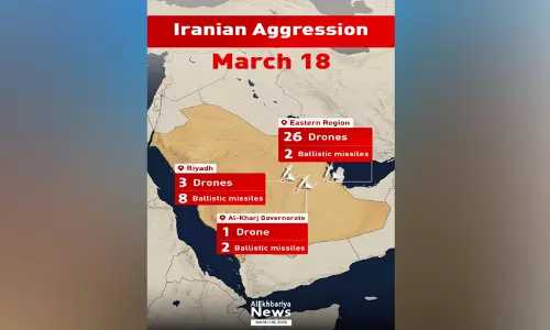 സൗദിക്ക് നേരെ വൻ മിസൈൽ-ഡ്രോൺ ആക്രമണം: റിയാദിൽ മിസൈൽ അവശിഷ്​ടങ്ങൾ വീണ് നാല് പ്രവാസികൾക്ക് പരിക്ക്